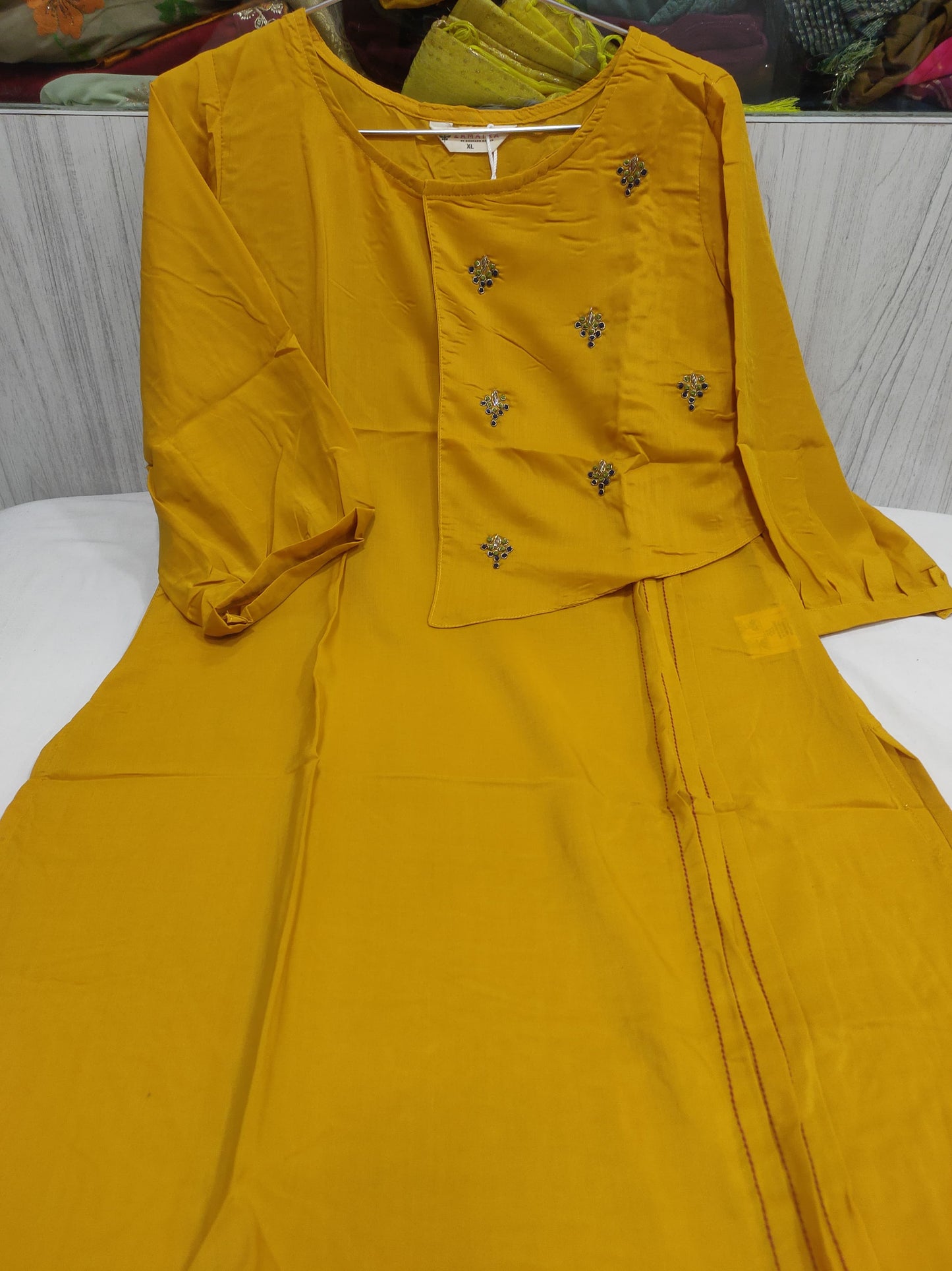 Cotton rayon handwork and embroidery kurti in poland