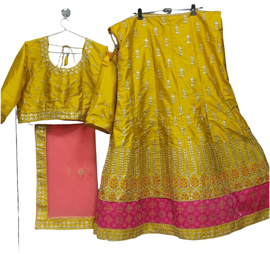 Gotta Patti Bridal Complete Stitched Lehenga in Germany