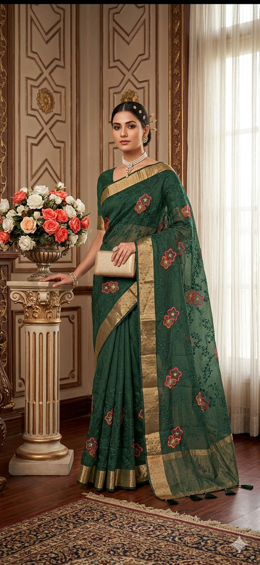 Chanderi Silk Saree in Germany