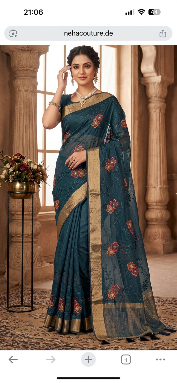 Beautiful Chanderi Silk Saree in Berlin