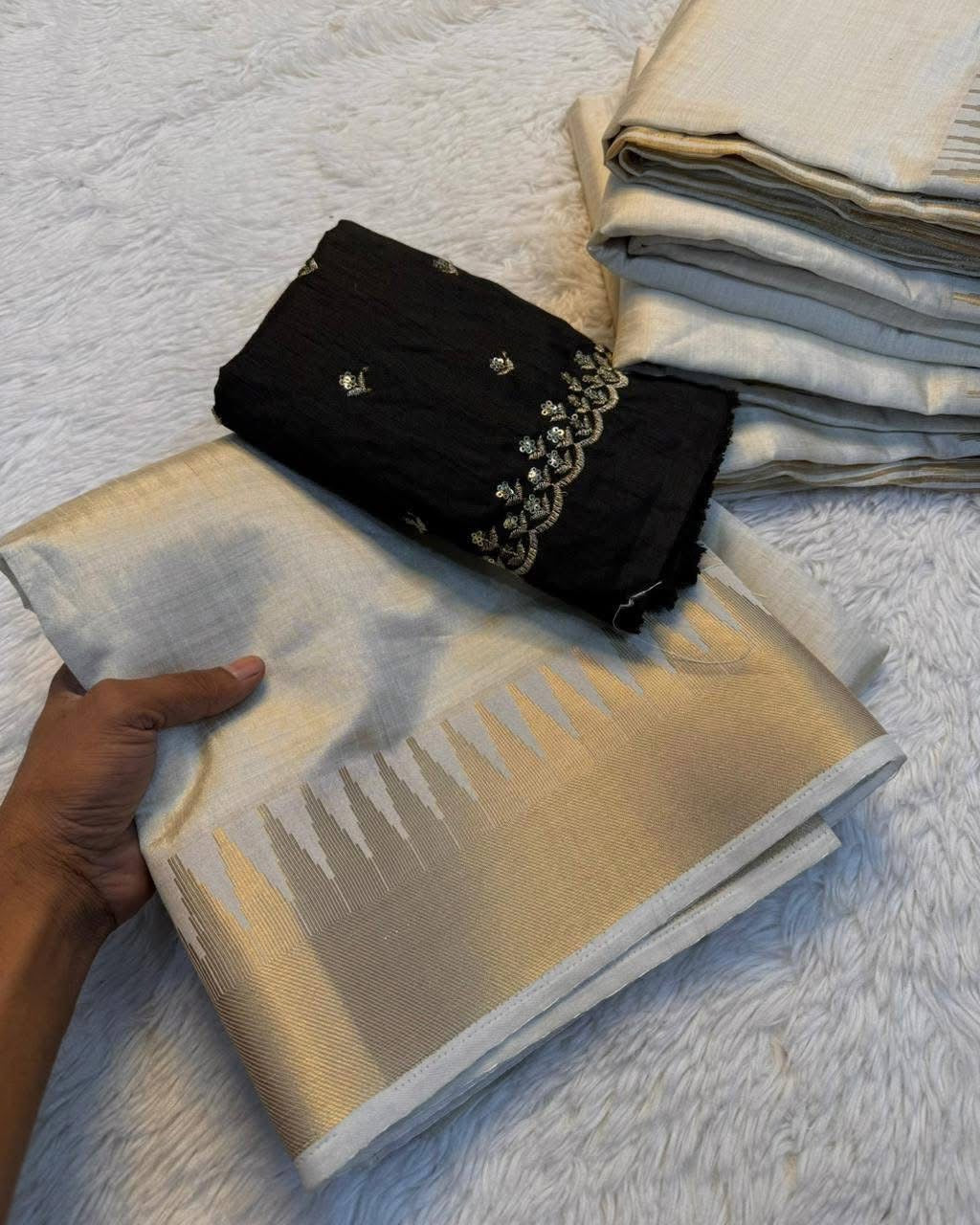 Manipuri Tussar Saree