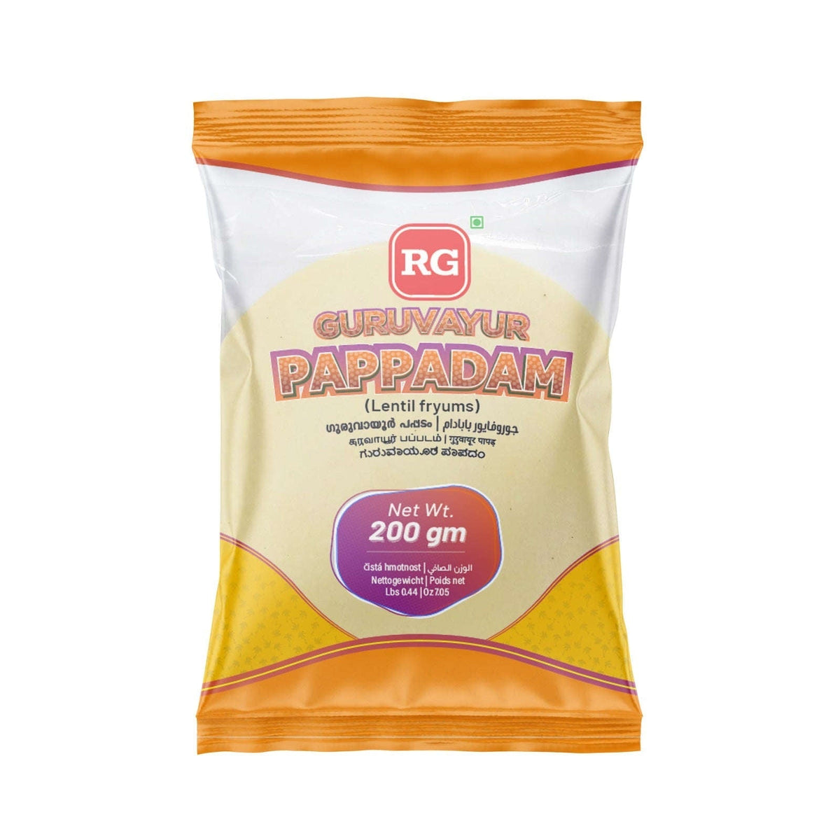 RG Guruvayur Pappadam 200g
