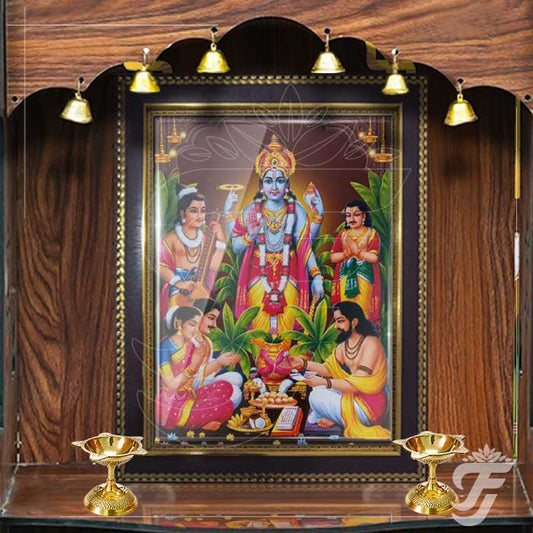 PHOTO FRAME SATYANARAYANA POOJA - LARGE - Neha Couture Berlin