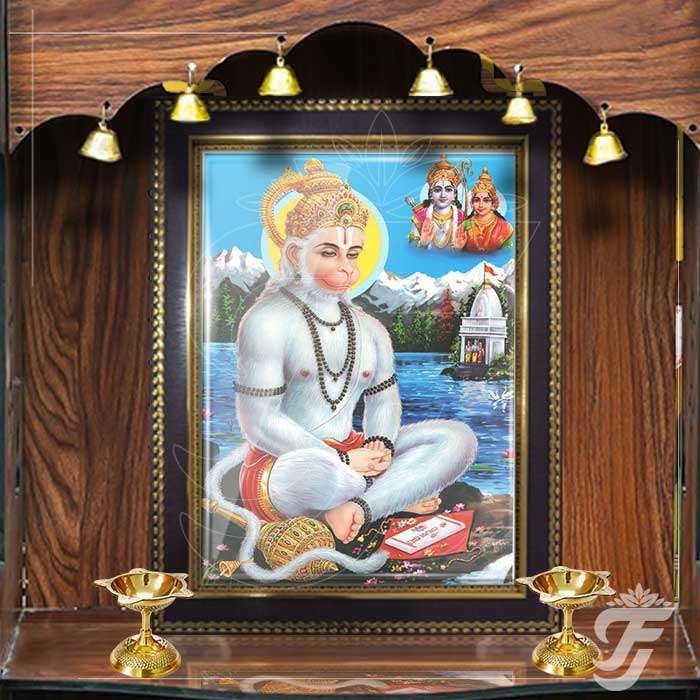 PHOTO FRAME SRI RAM BHAKTH HANUMAN - SMALL