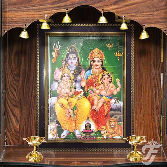 PHOTO FRAME SRI SHIVA FAMILY - SMALL