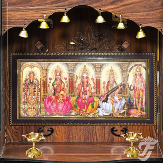 PHOTO FRAME WITH 5 GODS - Neha Couture Berlin