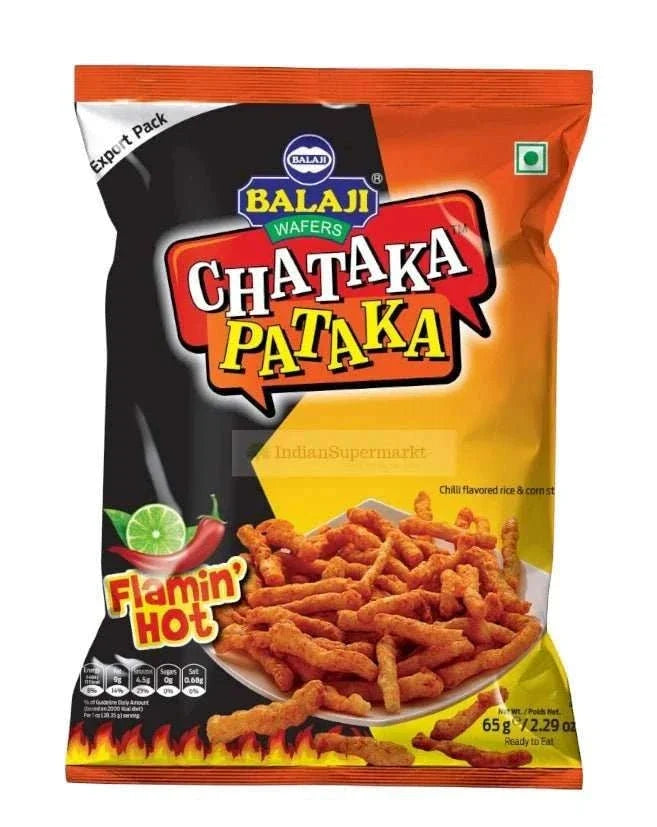 Balaji Chataka Pataka Flaming Hot 65gm