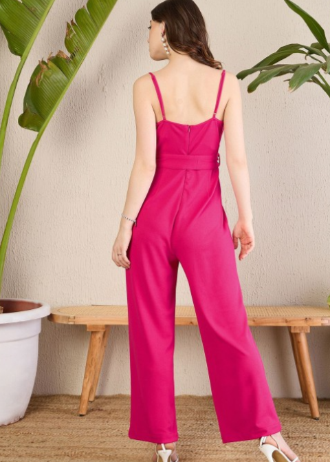 Women Cowl-Neck Jumpsuit with Side-Pockets in Germany