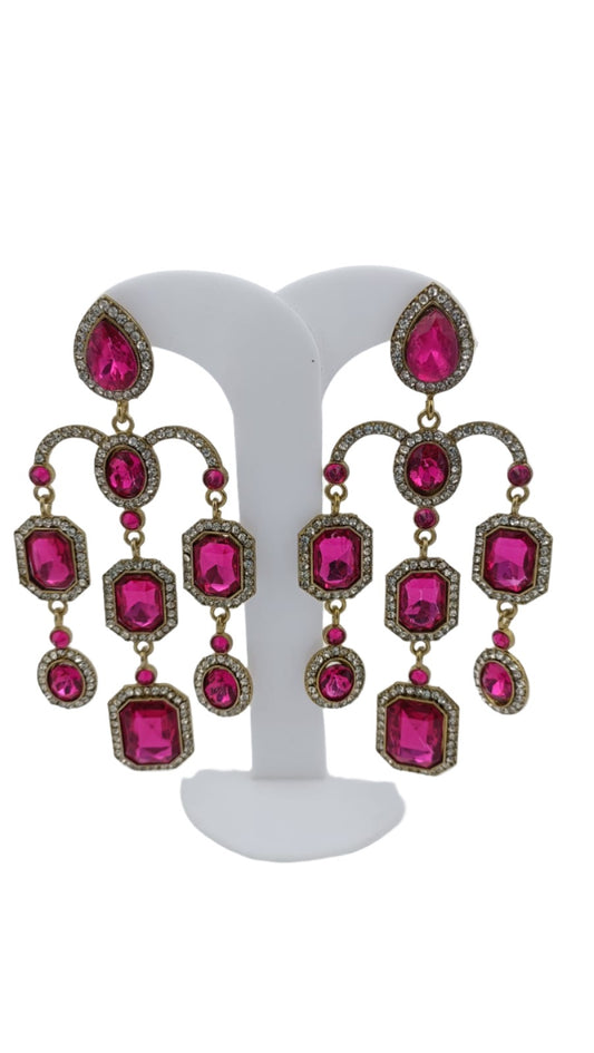 Designer Kundan Stone Studded Jhumka Golden Earrings in Berlin