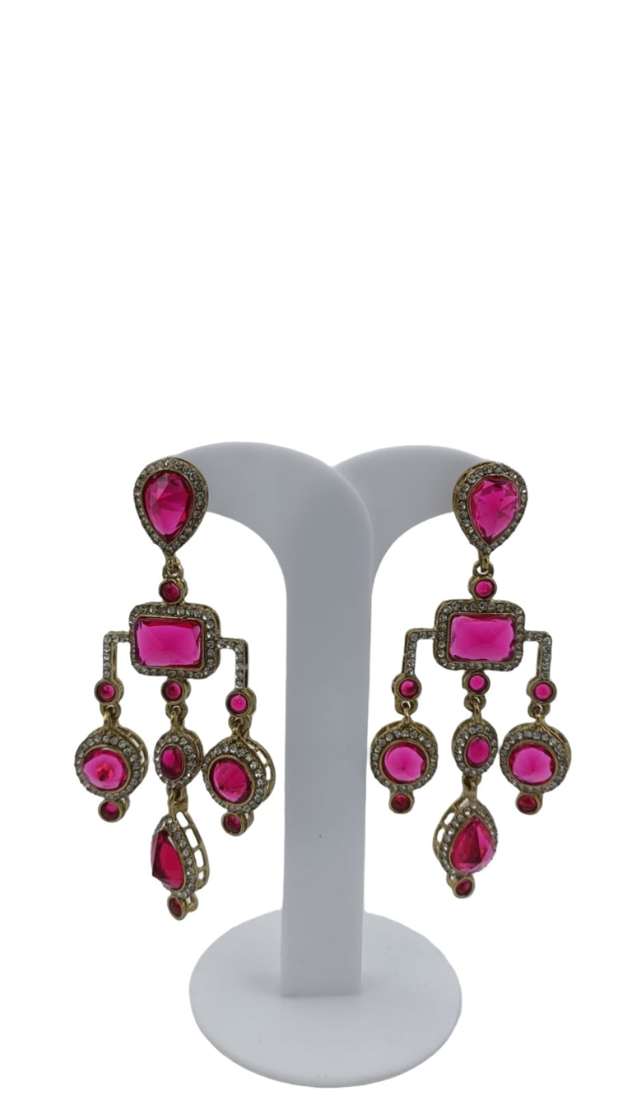 Designer Kundan Stone Studded Jhumka Golden Earrings in Berlin