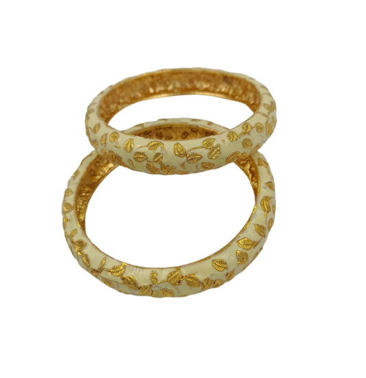 Meenakari Bangles Set of 2 in Germany(Golden)