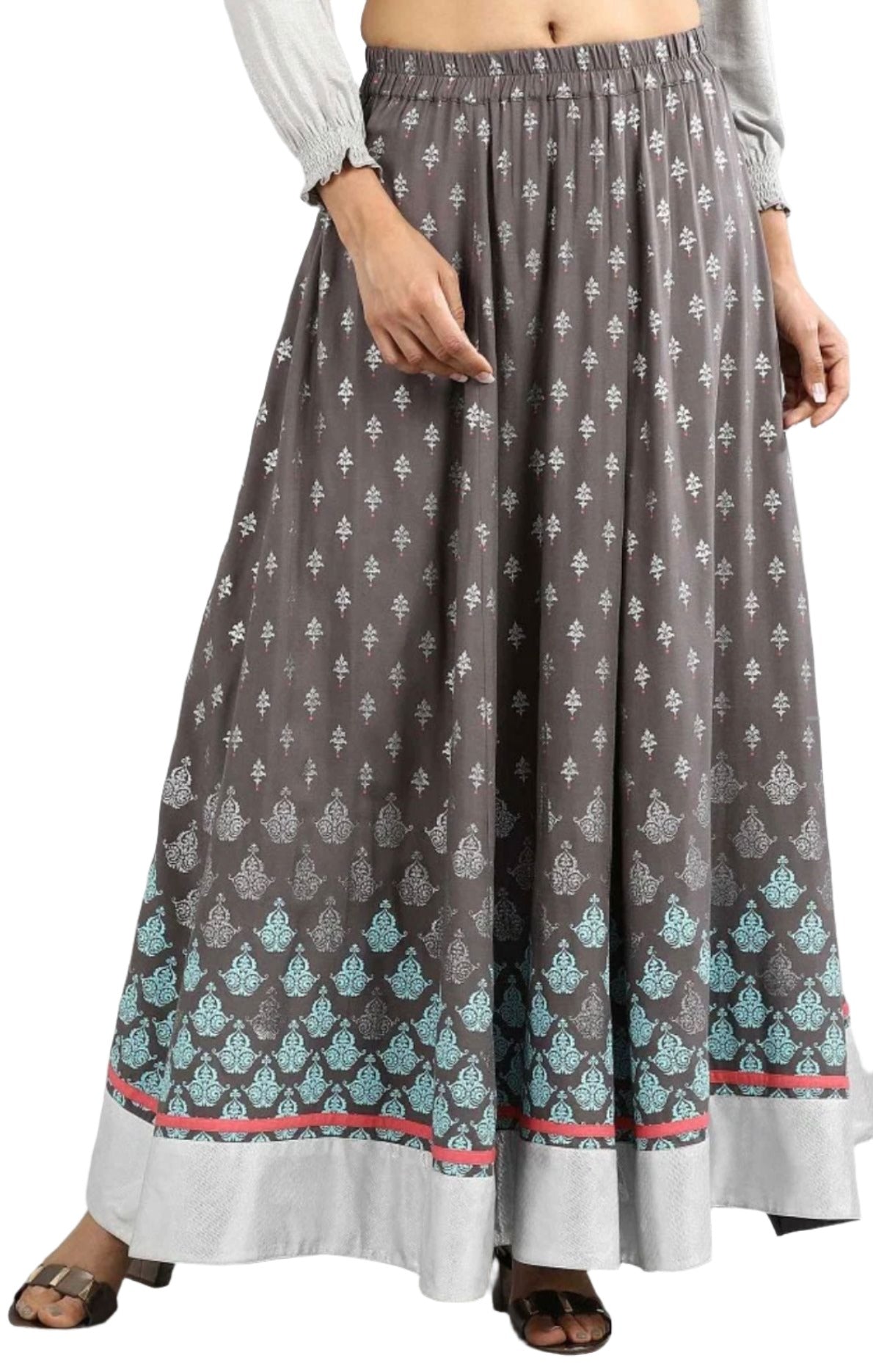 Grey Printed Skirt in Berlin