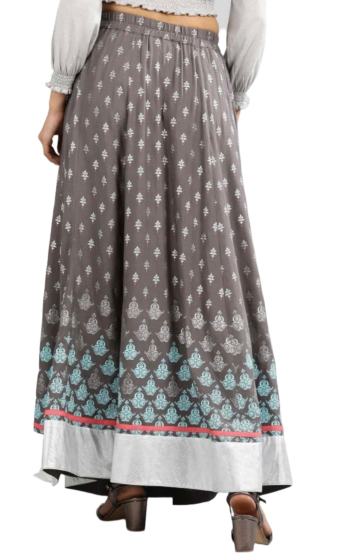 Grey Printed Skirt in Berlin