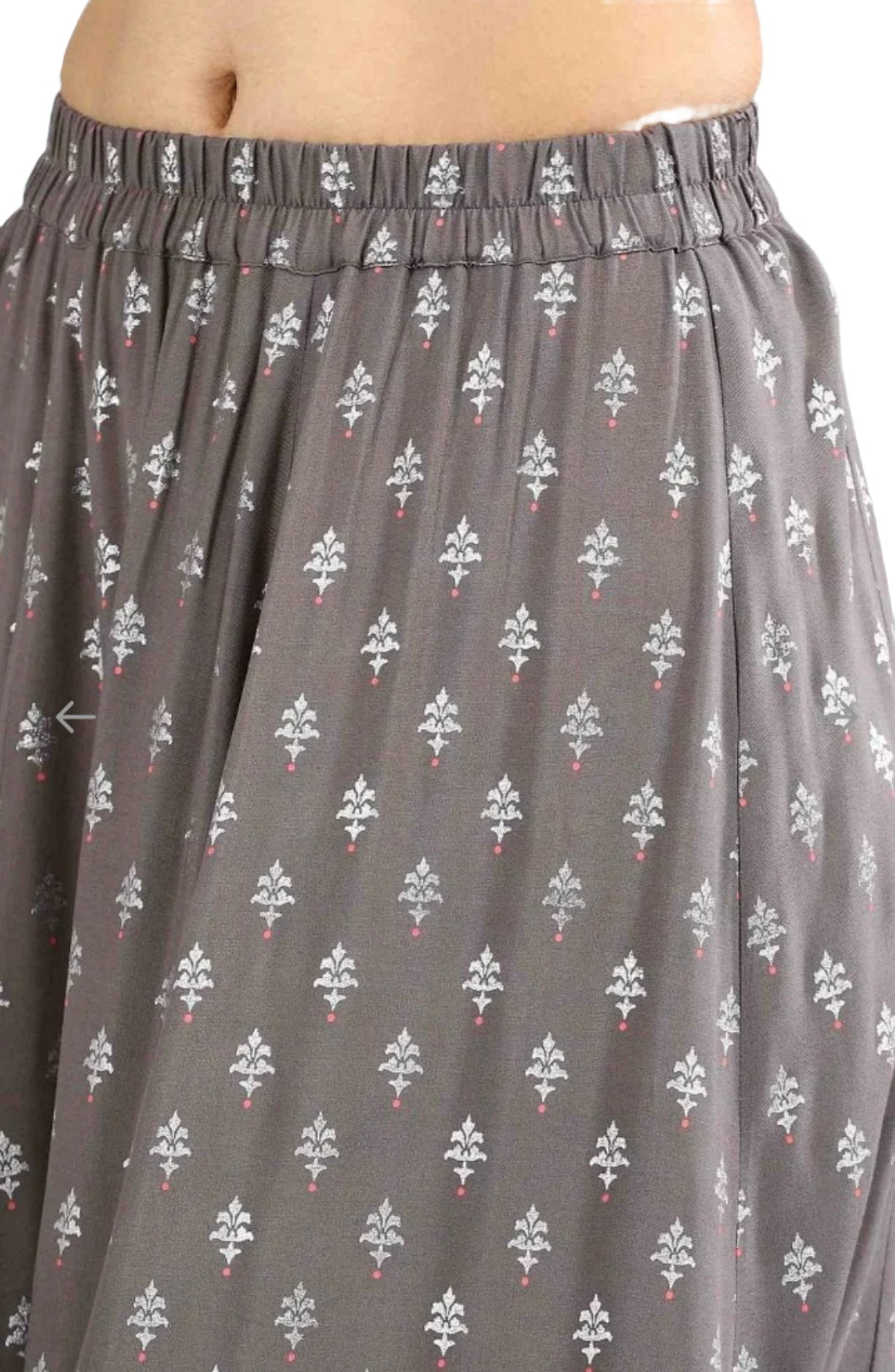 Grey Printed Skirt in Berlin