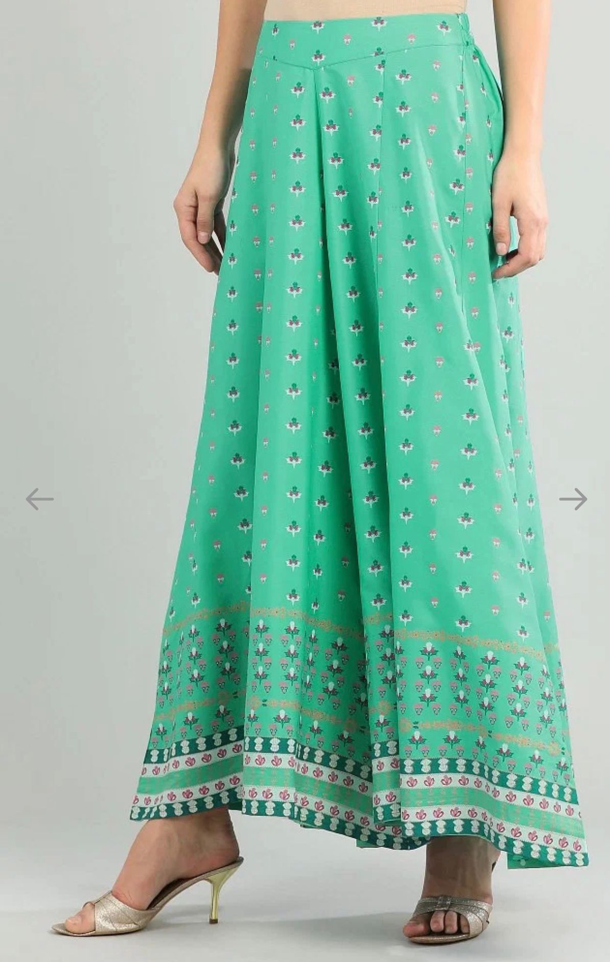 Green Printed Palazzos
