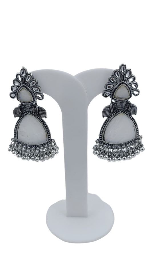 Classic Artificial Stones Studded Drop Earrings in Paris