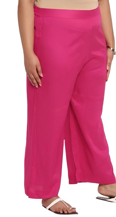 Pink Solid Palazzos in Essen