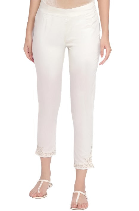 Ecru Slim Pants in Germany