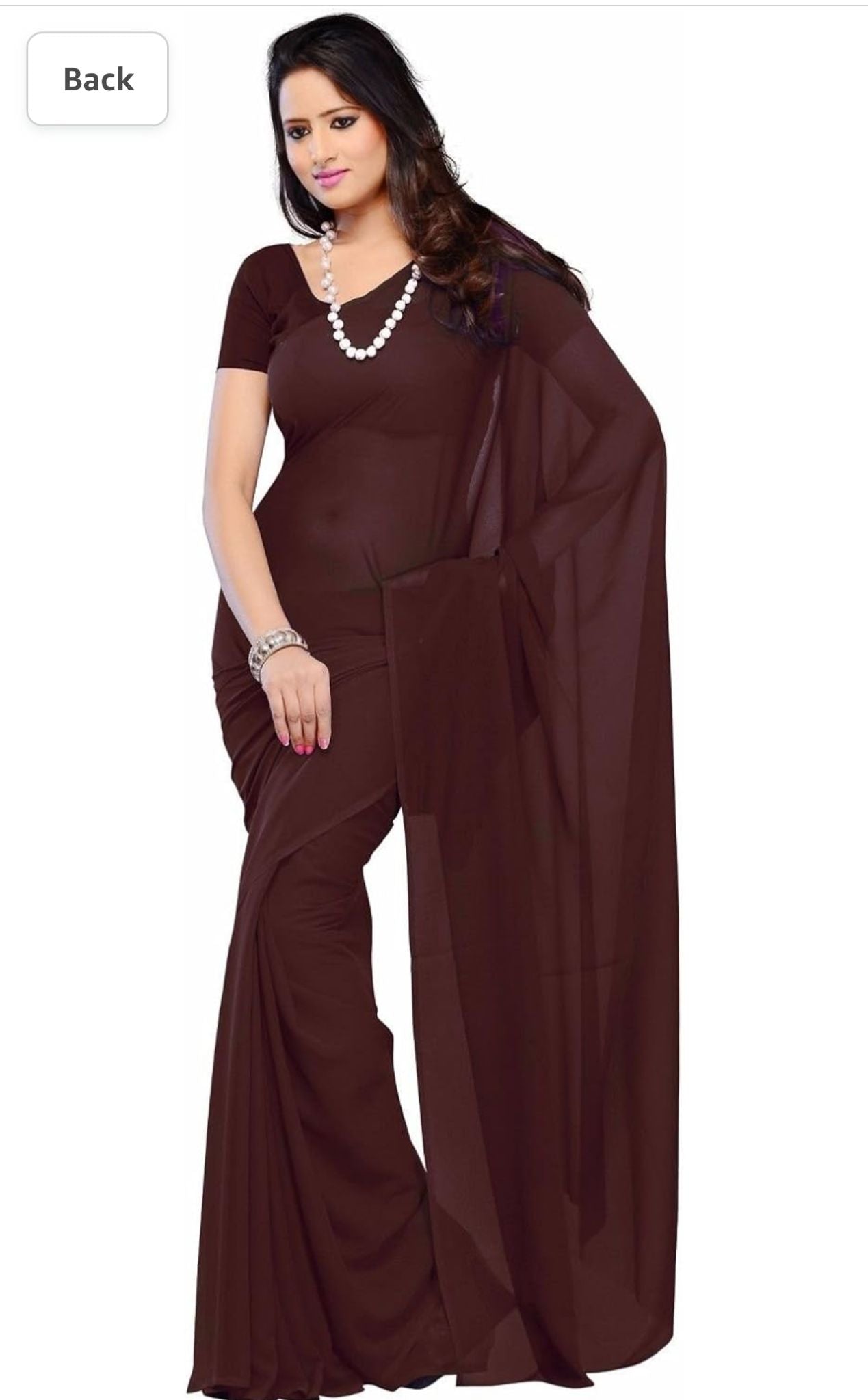Bollywood Plain Georgette Saree in Berlin