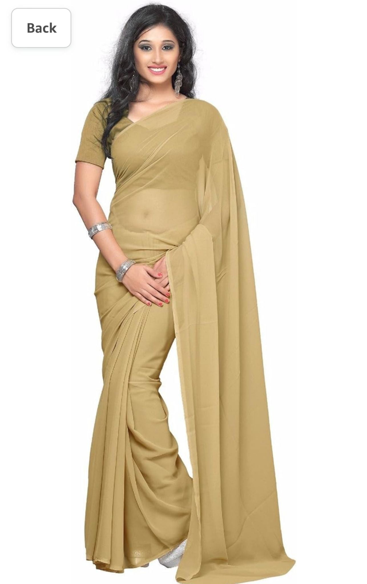Bollywood Plain Georgette Saree in Berlin