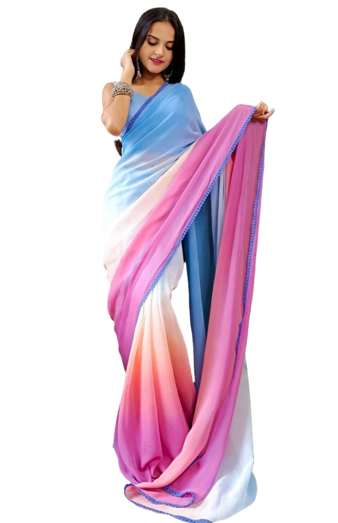 ALIA BHATT BLUE SAREE IN GERMANY