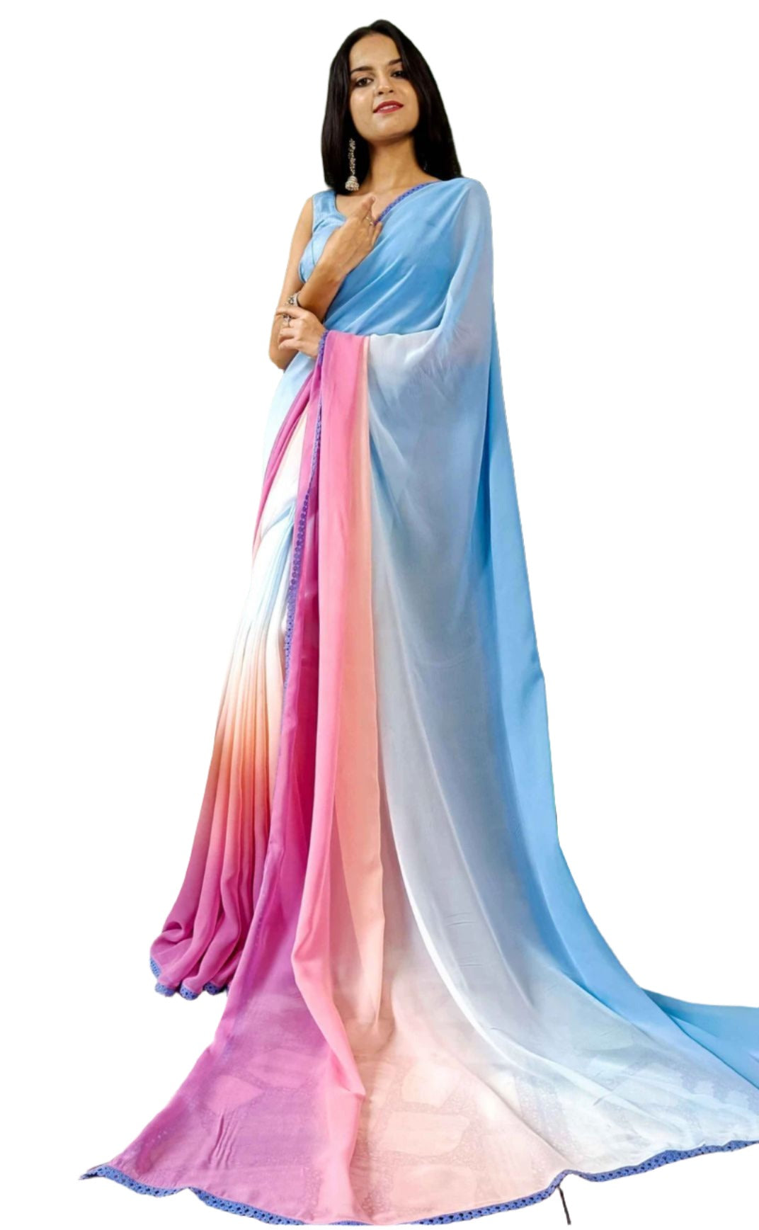 ALIA BHATT BLUE SAREE IN GERMANY