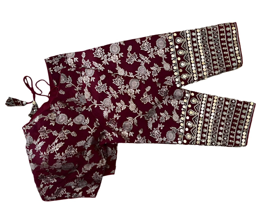 Dola Silk Full Sleeve Readymade Blouse