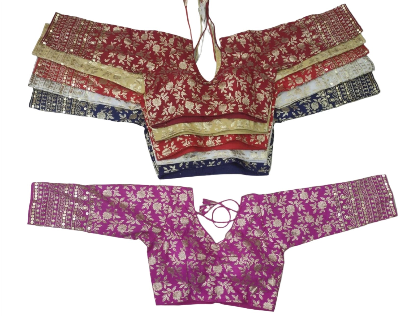 Dola Silk Full Sleeve Readymade Blouse