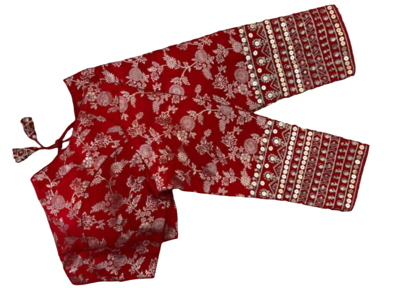 Dola Silk Full Sleeve Readymade Blouse