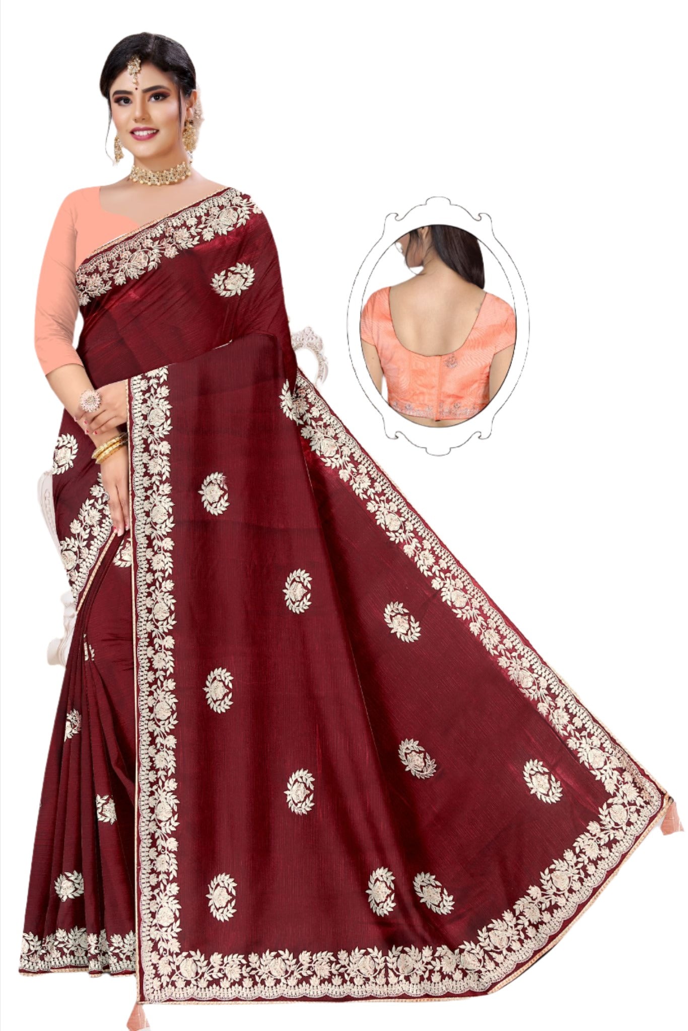 Gota Patti saree with stitched blouse in Berlin