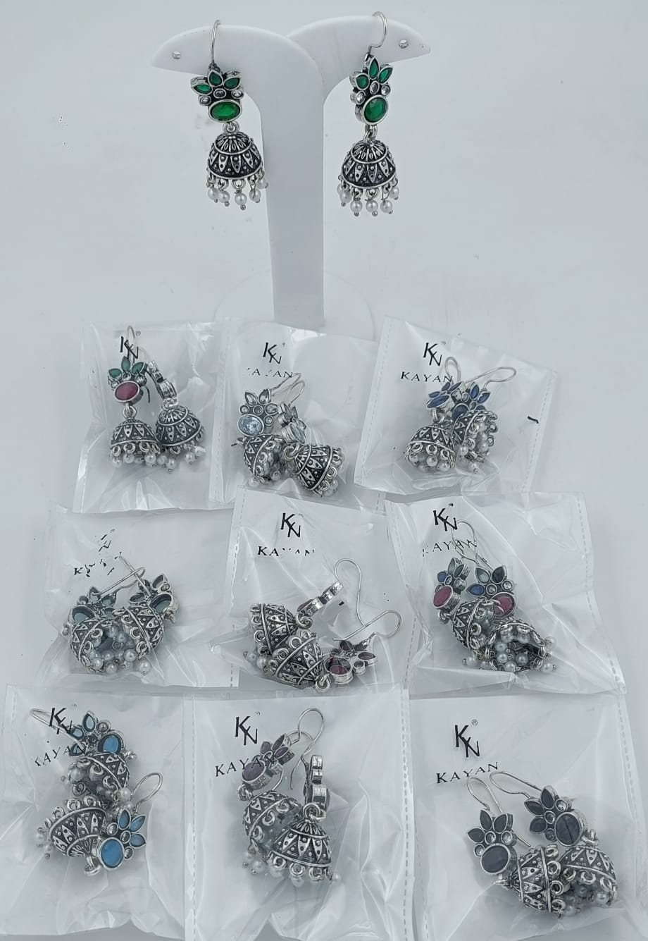 Tribal jhumka earrings in Germany