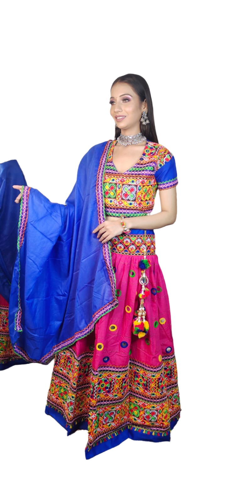 Cotton Embroidered Chaniya Choli in Berlin