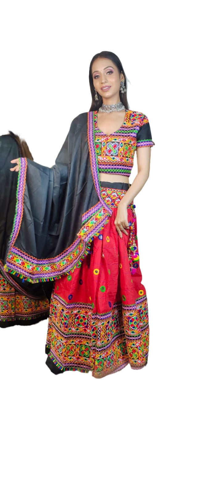 Cotton Embroidered Chaniya Choli in Berlin