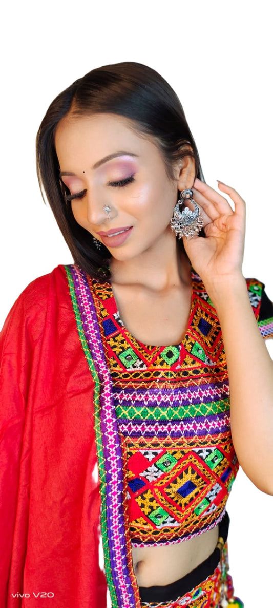 Cotton Embroidered Chaniya Choli in Berlin