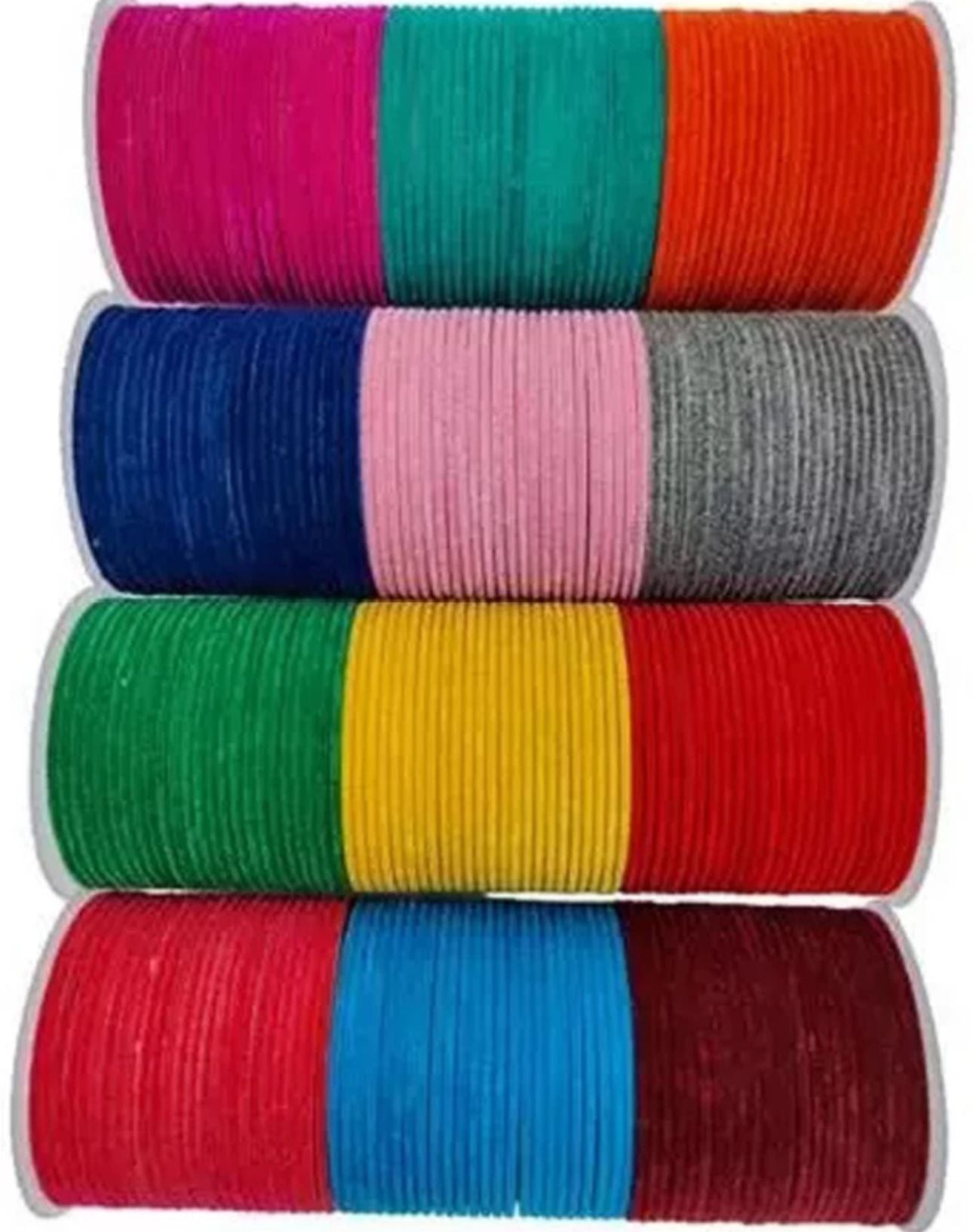 Glossy Beauty Alloy Velvet bangles (1 Set Of 12 Bangles) in Berlin