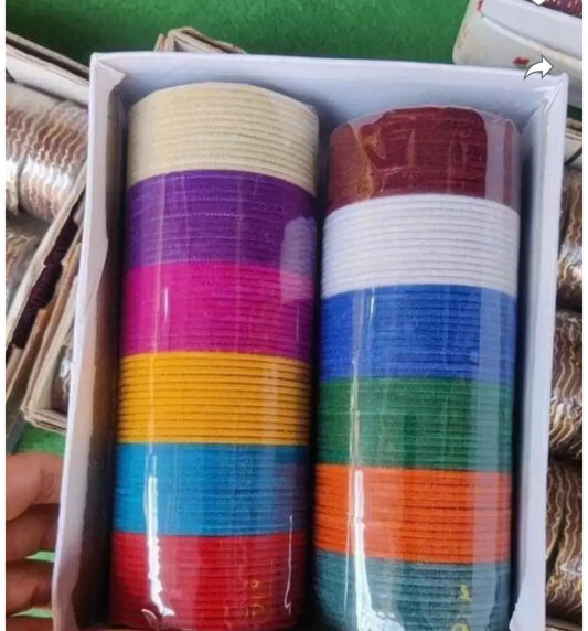 Glossy Beauty Alloy Velvet bangles (1 Set Of 12 Bangles) in Germany