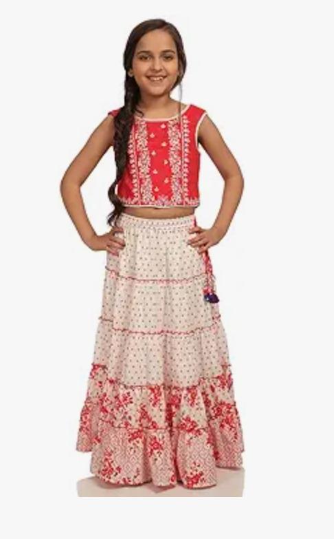 Girls Cotton Lehanga choli Set For Girls in Germany