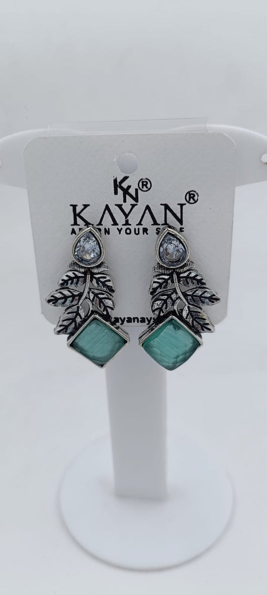Oxidised Silver Stud Earrings in Germany