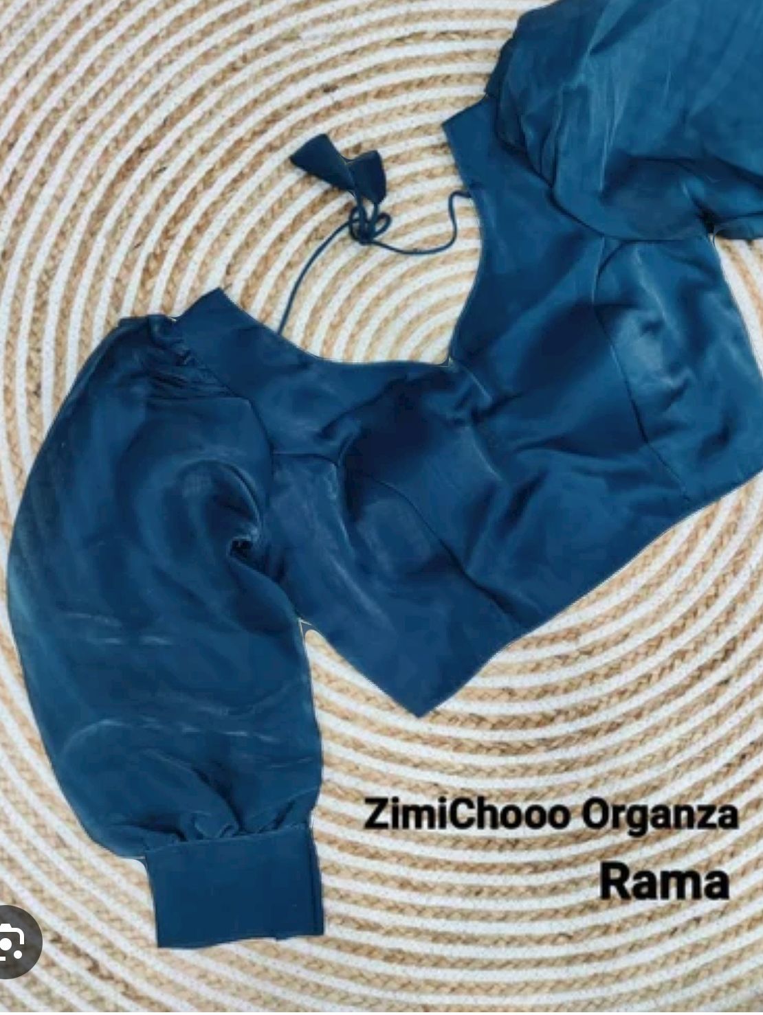 Organza Plain full Sleeves Readymade Blouse in Berlin