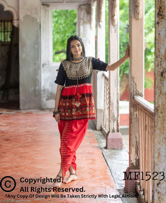 Navratri Garba  Special Kedia and Tulip Pants for Women's in Munich