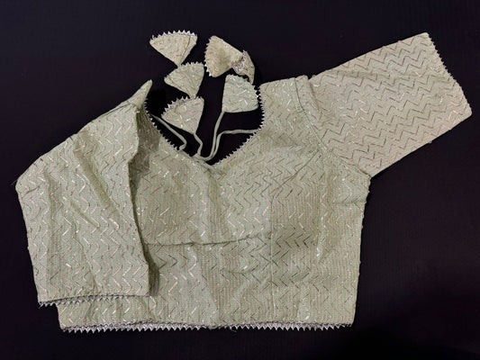 BEAUTIFUL SILK SEQUENCE WORK BLOUSE IN BERLIN