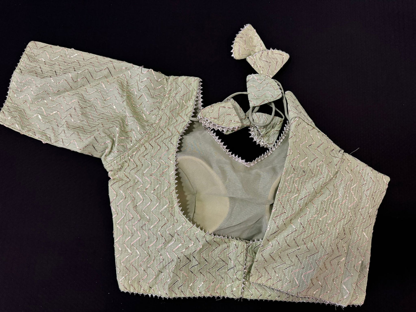 BEAUTIFUL SILK SEQUENCE WORK BLOUSE IN BERLIN