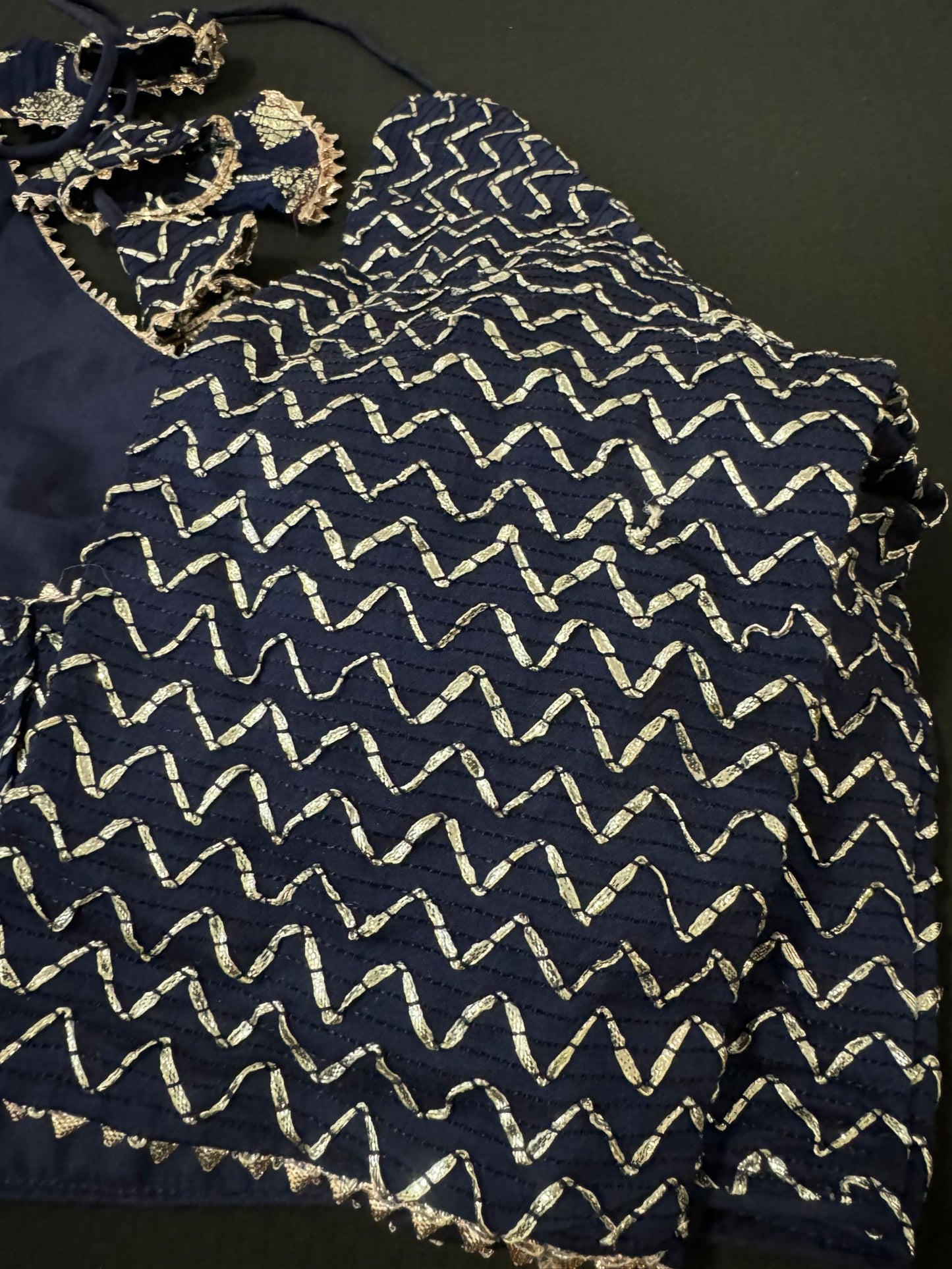 Women Embroidered Back Open Blouse in Munich