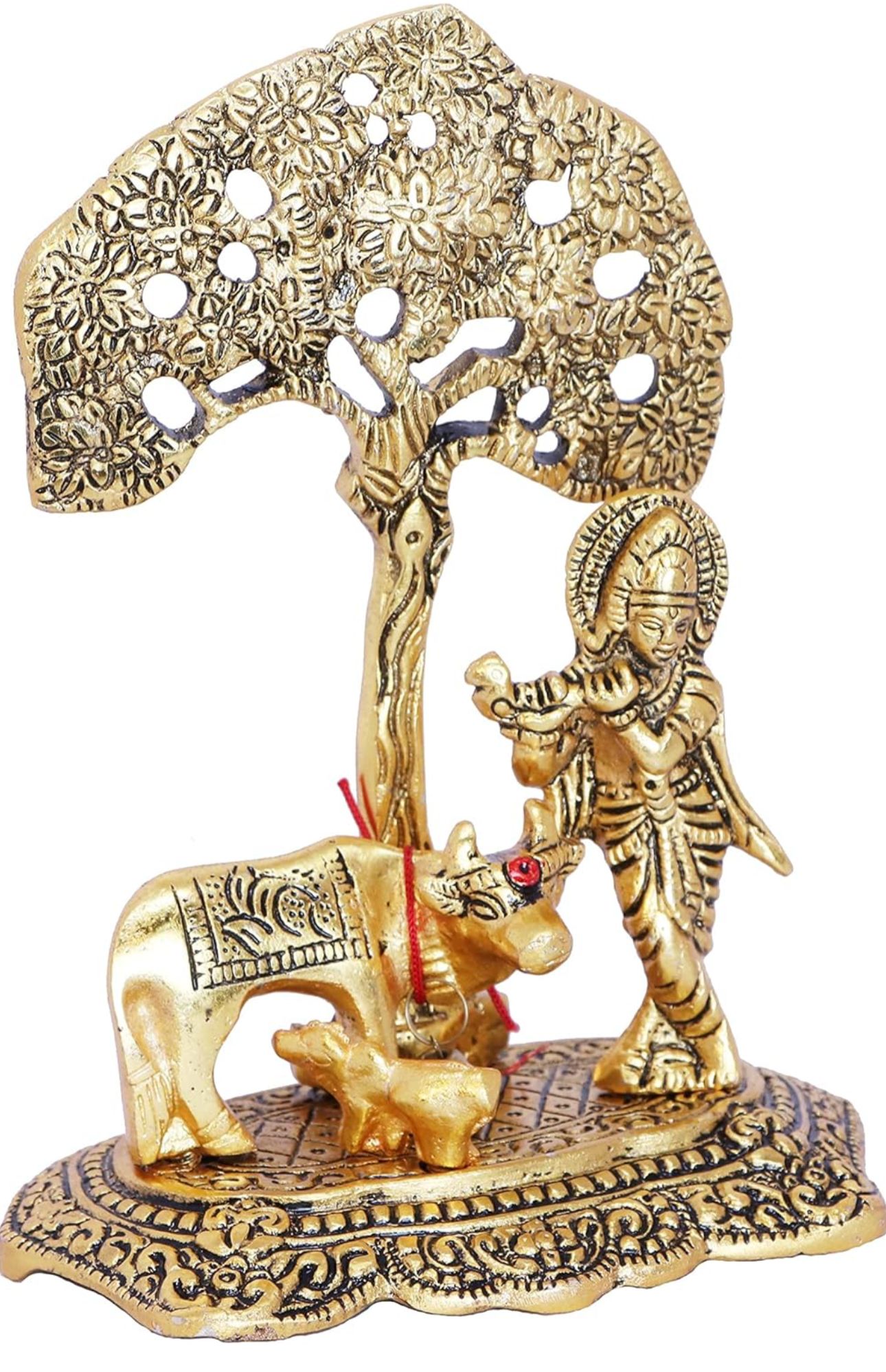 Home Decor & Gifts Metal Krishna With Cow in Munich