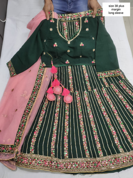 DESIGNER PARTY WEAR SOFT NET LEHENGAS IN BERLIN