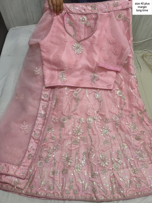 Heavy Embroidered Work Wedding Lehenga Munich