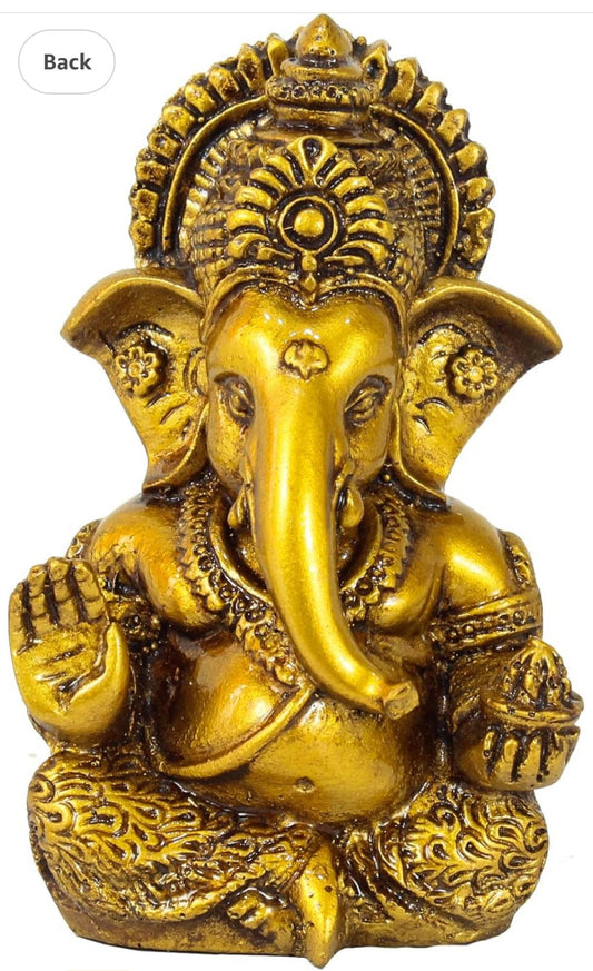 Lord Ganesh Idol for Car Dashboard Home Decor - Neha Couture Indian Fashion