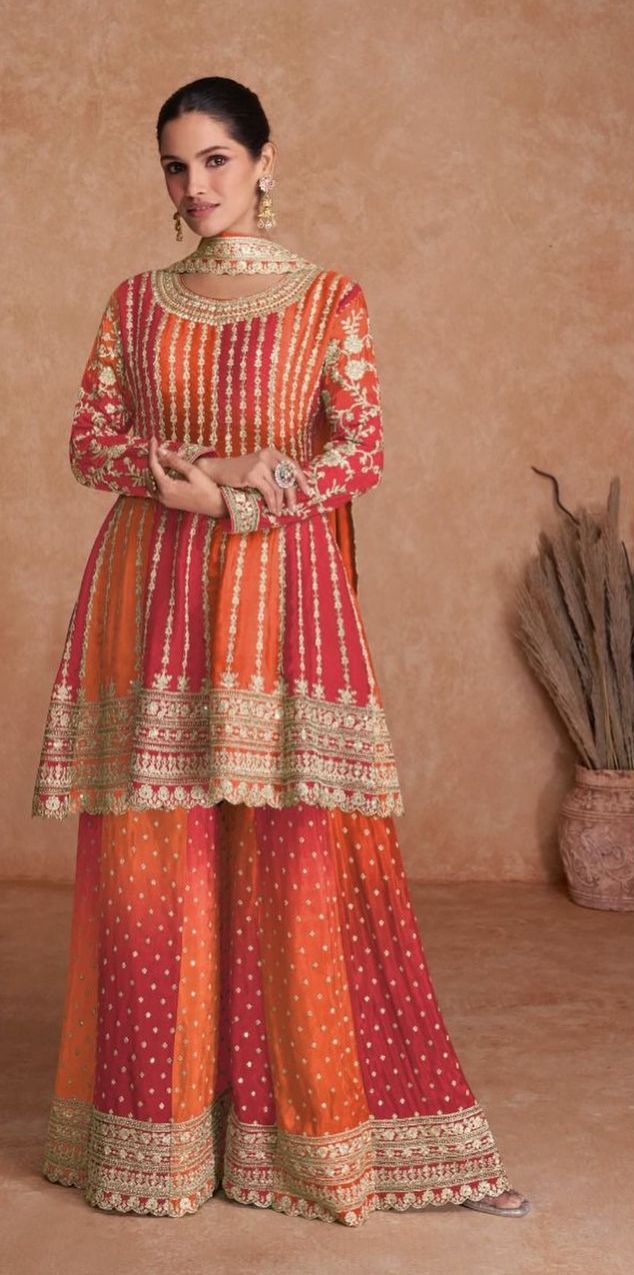 Embroidery chiffon Pakistani outfit in Berlin