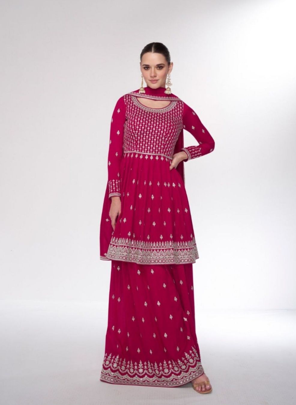 Premium Silk Embroiderd Work  Suit With Dupatta  in Berlin