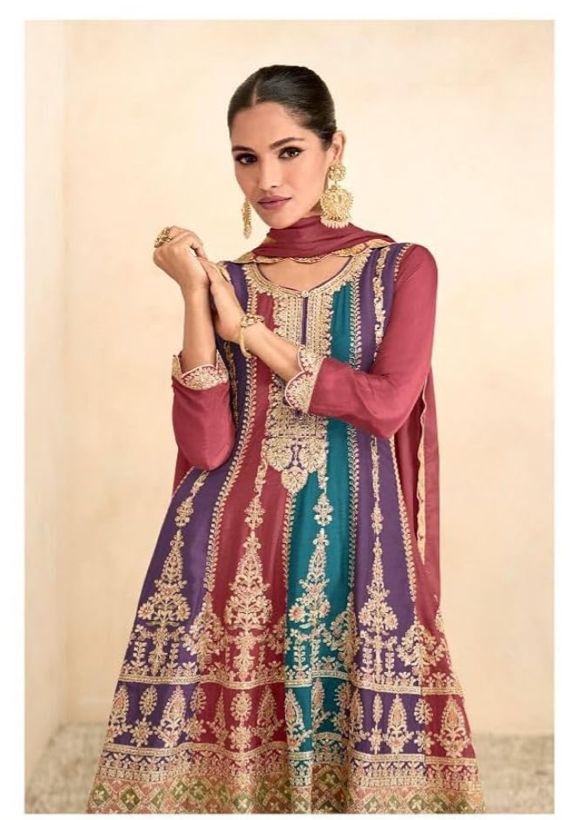 Designer Wedding Wear Latest Anarkali Style in Munich